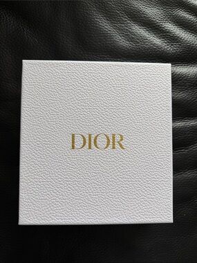 Dior White Box with Gold Logo